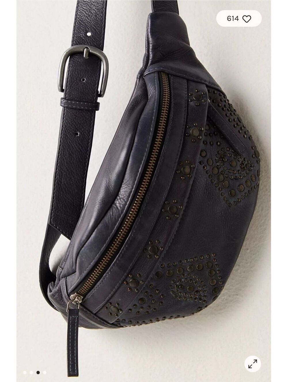 $98| Sold Out!|Free People Ana Adorned Sling Bag NWT